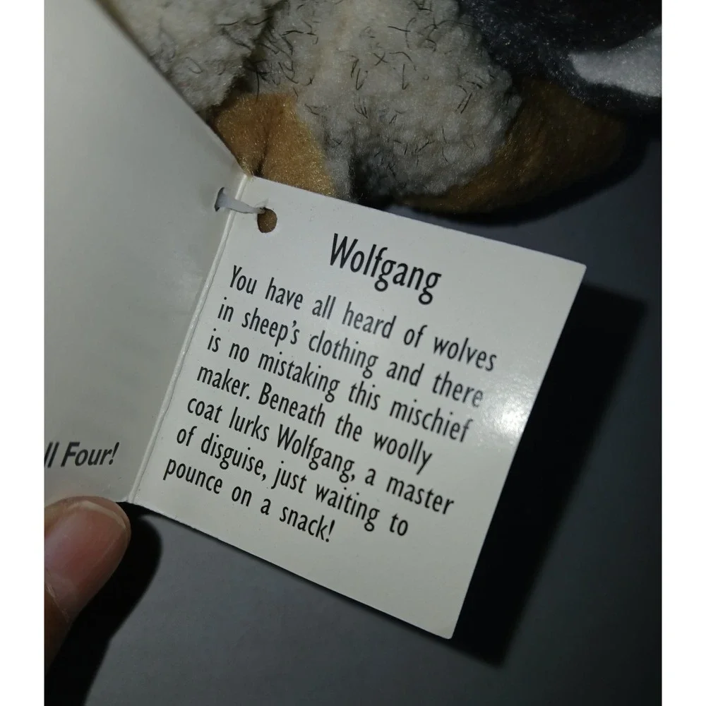Vintage 1998 Peek-A-Boo Critters, Wolfgang‎ - Wolf In Sheep's Clothing